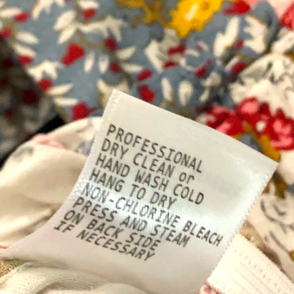 Floral Tunic Puff  Short Sleeve Large white Pink Red Nicole Miller - Picture 8 of 9